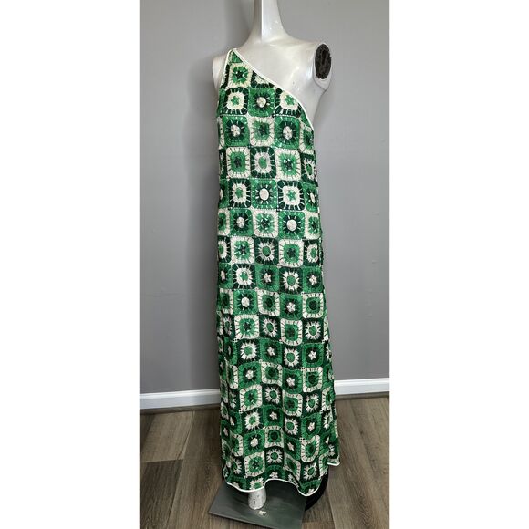NWT Johanna Ortiz Lemongrass Ankle Maxi Dress Green 6 $780 - Picture 11 of 15